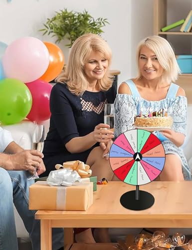 Gxdamxz Glücksrad zum Drehen Acryl Drehrad Selbstgestalten für Wortspiele/Karneval/Party