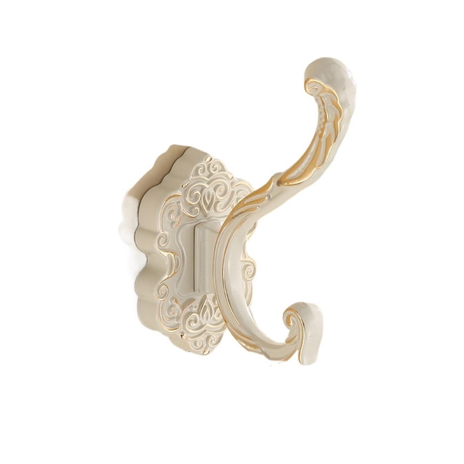 DVMSIEF Coat Hooks Bronze Color Wall Hooks& Racks,Clothes Hanger & Metal & Towel & Coat&Robe Hook.Bathroom Accessories(White)