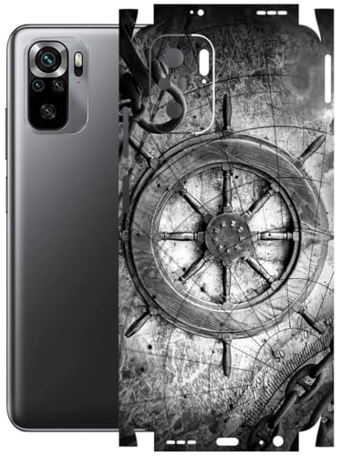 Image of AtOdds - Full Body Back Screen Guard Protector Film - Lamination Wrap Skin Sticker Compatible with REDMI Note 10 | Scratchproof Matte Finish (Voyage)