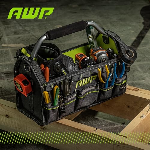 image for AWP 18 inch Tool Tote Bag, Durable Water-Resistant Polyester Tool Bag 