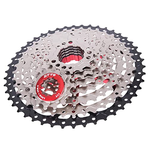 Cassette de bicicleta de montaña 9v 11-46T con piñón libre y acabado resistente 7