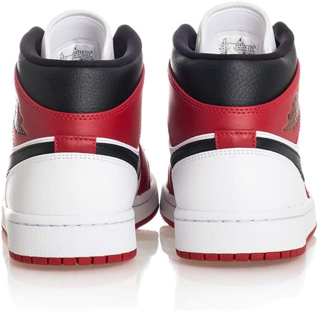 Nike mens Air Jordan 1 Mid 9 Red/Black/White