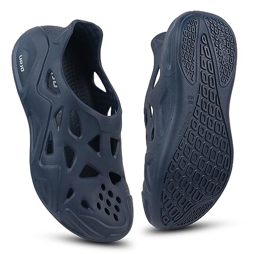 Image of URJO EZY Men's Clogs /Sandals with Adjustable Back Strap Ultra Soft & Flexibility Anti Skid Comfortable Waterproof Daily Mules Clogs /Sandals for Men