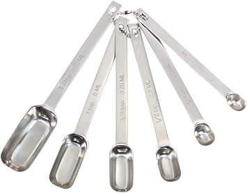 MASTER CLASS - 6-in-1 Milliliter Rectangular Measuring Spoon, Stainless Steel