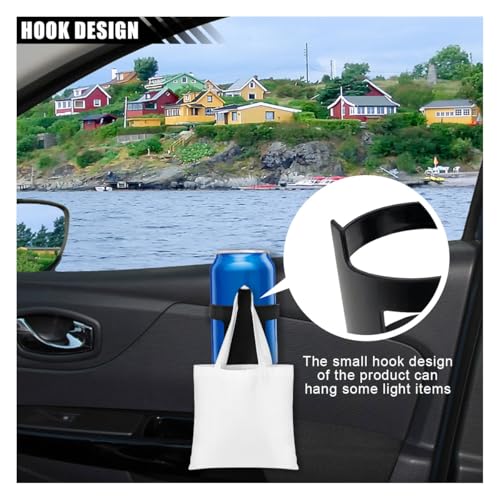 Portavasos universal negro para carro 2 piezas miniatura 4