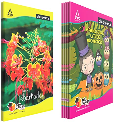 Image of Classmate Long Book - Unruled, 160 Pages, 314 mm x 194 mm - Pack Of 3 Notebook - Single Line