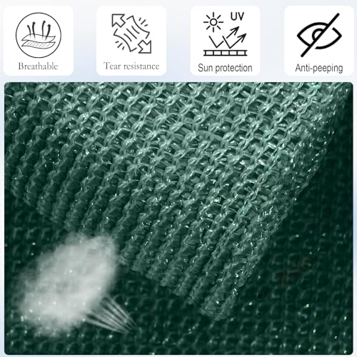 Protection contre les regards avec ce filet d'ombrage vert - 3
