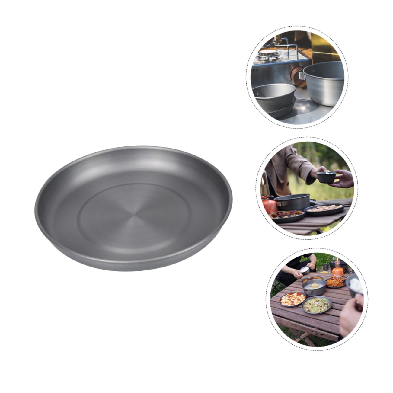 LAPYAPPE 1pc Lightweight Food Plate Portable Snack Tray for Outdoor Picnics Camping Bbqs Compact Design for Easy Storage and Transport for Fruits Vegetables and Snacks