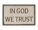 in God We Trust Tactical Hook and Loop Fully Embroidered Morale Tags Patch (Subdued)