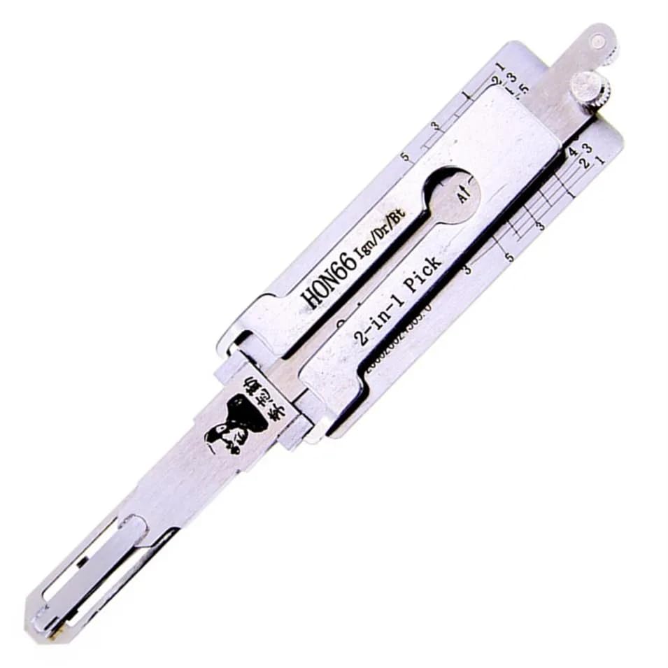 Auto LiShi HON66 2 in 1 Lock Pick and Decoder for Car, Car Key Reader, Professional Locksmith Tools (HON66)