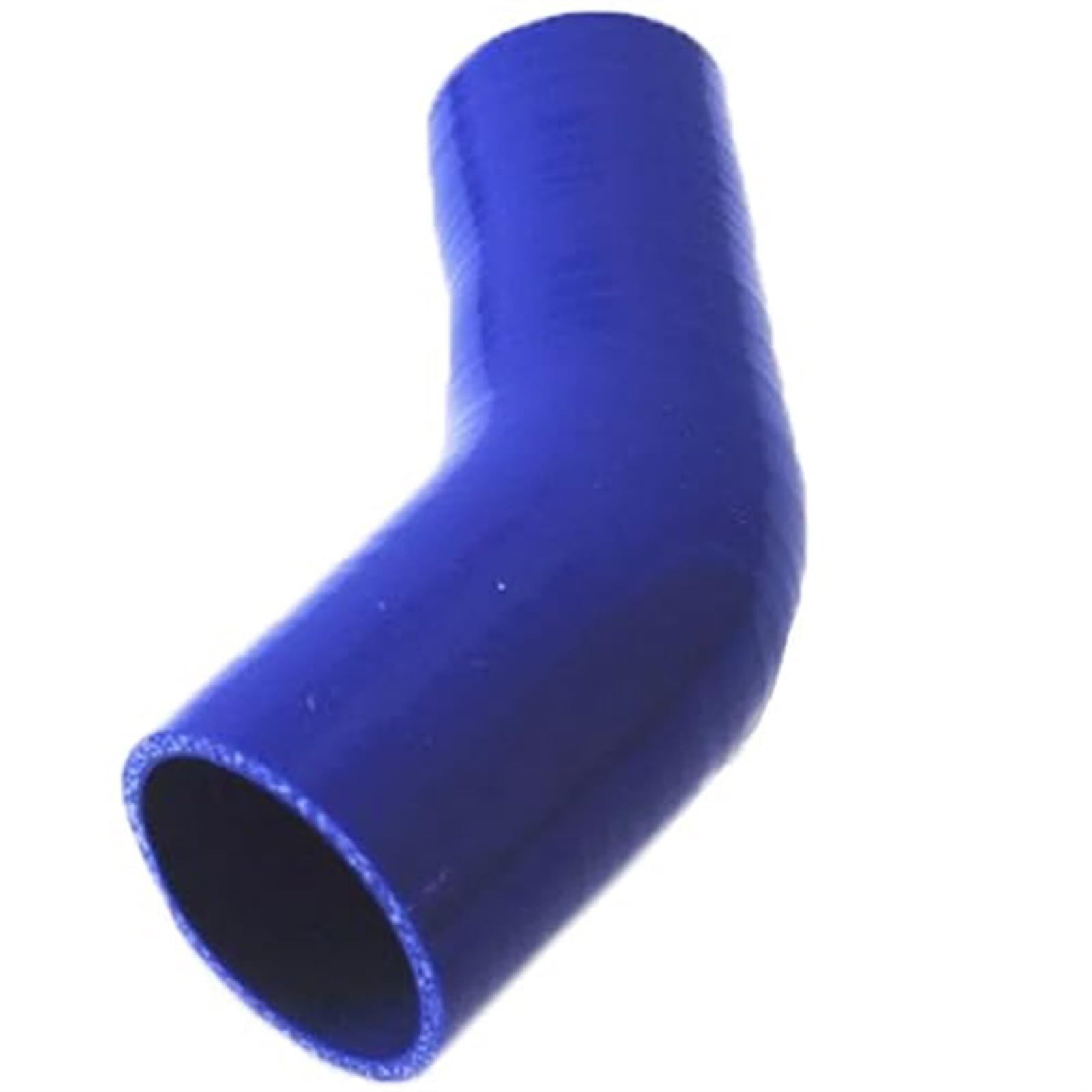 Złączka silikonowa, prosty wąż silikonowy, Uniwersalny 3-warstwowy silikonowy wąż dolotowy turbiny chłodnicy międzystopniowej 30-114 mm 45 stopni niebieski
