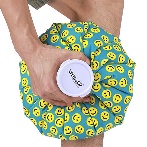 Bolsa de hielo - Tapón de rosca - Marca Neotech Care - Diseño (sonrisas, 12cm)