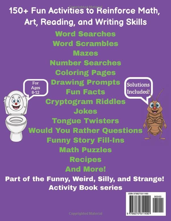 Gross Stuff!: Activity Book For Kids (Funny, Weird, Silly and Strange!) image 3