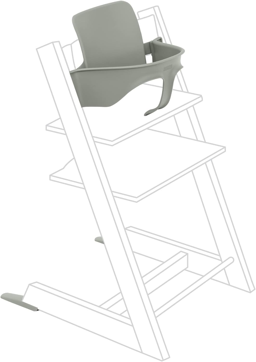 Baby Set Tripp Trapp Stokke, Verde Ghiacciaio - Trasforma la sedia Tripp Trapp in seggiolone - Seduta rimovibile per 6-36 mesi (compatibile con i modelli Tripp Trapp rilasciati dopo maggio 2006)