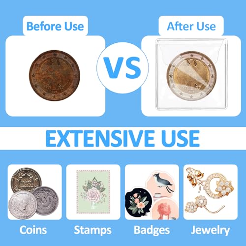 200 Protectores plásticos para monedas 2.2x2.2 pulgadas miniatura 7