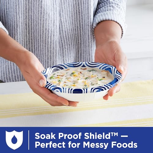 dixie ultra large paper bowls 20 oz 56 count microwave safe compostable disposable bowls great for breakfast lunch and dinner meals