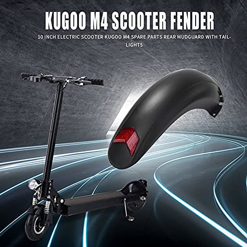 Parafango Posteriore per Scooter Elettrico da 10 Pollici con Fanale Posteriore per Kugoo M4