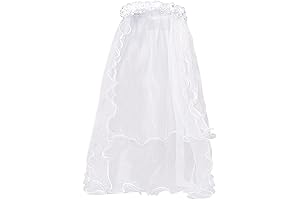 Graceful Veil for Young Angels: Communion Headpiece for a Sacred Occasion