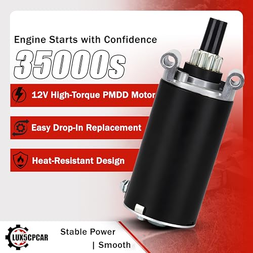 Starter Motor para Reemplazo de Motor Kohler Courage V Twin Serie 7000 20HP-27HP KT715 KT725 KT730 KT735 KT740 KT601 KT620 SV840 SV830 SV820 SV815 SV810 Tractor Cero Giro miniatura 3