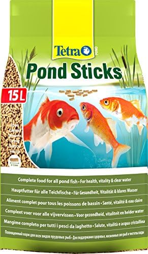 Tetra Pond Sticks, Complete Food for All Pond Fish for Health, Vitality and Clear Water, 15 Litre