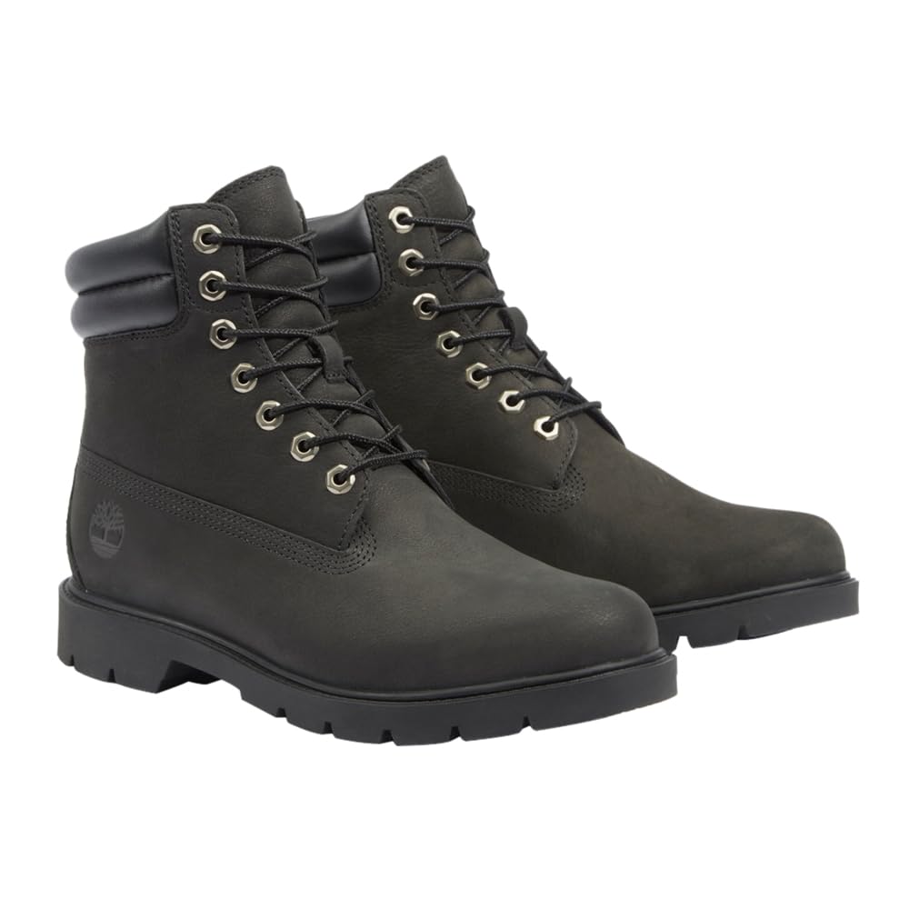 Timberland Uomo Stivali In Pelle Da 6 Pollici, Jet Black