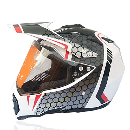Casco de motocross Casco de moto Off Road Extreme Cascos de moto Casco de moto clásico Capitán...