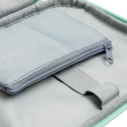 KOKNIT Estojo para agulhas de crochê, bolsa organizadora de armazenamento com zíper com bolsos para