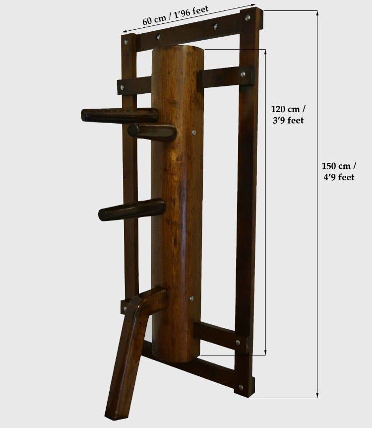 Wooden Dummy Wing Chun with Frame with Leg