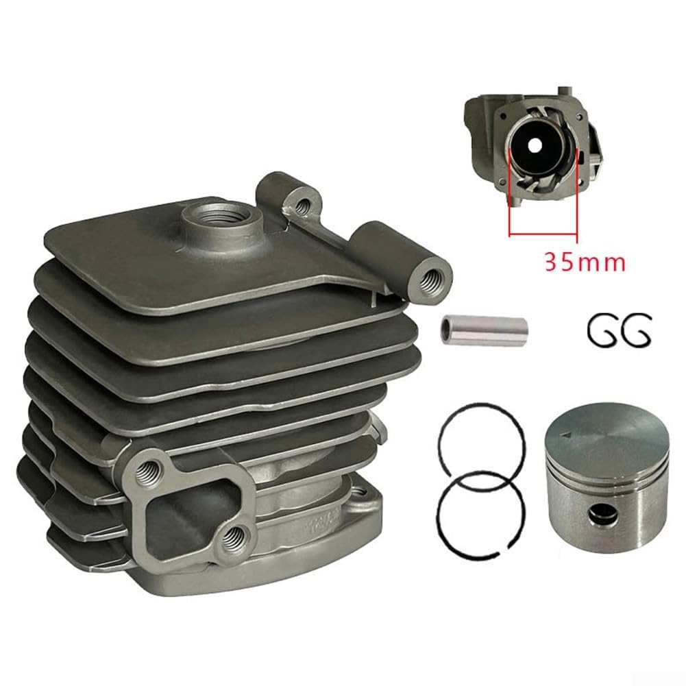 Cilindro motore in metallo per motosega Echo CS-2511, parte di ricambio P021050120 P021051920, kit compatibile con sega da potatura con manico superiore CS-2511T (motore)