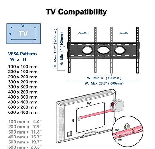 Soporte de TV rodante con estante y ruedas, acero negro miniatura 2