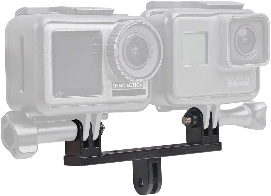 Amazon.com : HSU Aluminum Dual Twin Mount Adapter for GoPro Hero 13/12 ...