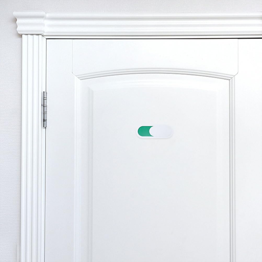 3 Cartelli Porta WC Non Disturbare | Cursore Verde/Rosso Libero/Occupato | Adesivi Per Bagno Ufficio E Sala Conferenze | Ovale 10x4 Cm