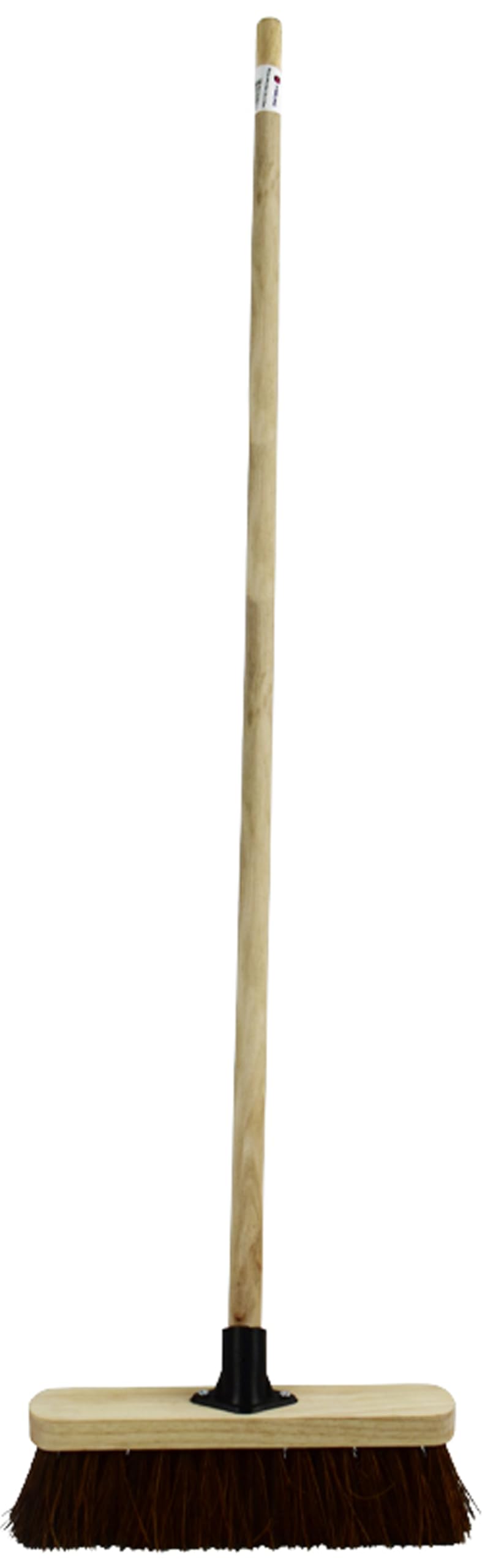 Sterling Ventures Natural Yard Broom Outdoor Heavy Duty 10'' Bassine Hard Bristle Brush Head Stiff Sweeping Broom For Cleaning Gardens Yards And Driveways