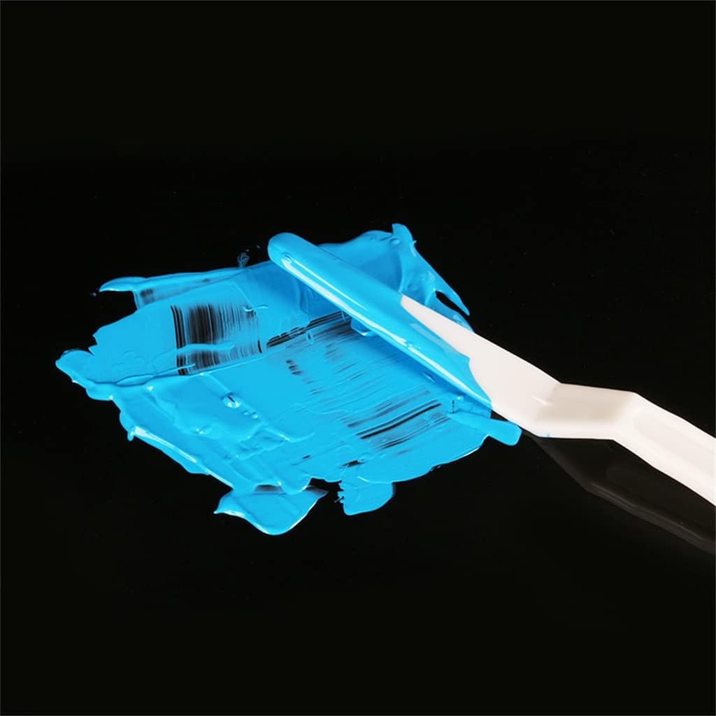 6pcs Mixed Plastic Palette Set Watercolor Gouache Oil Painting Scraper Spatula Shove Tools