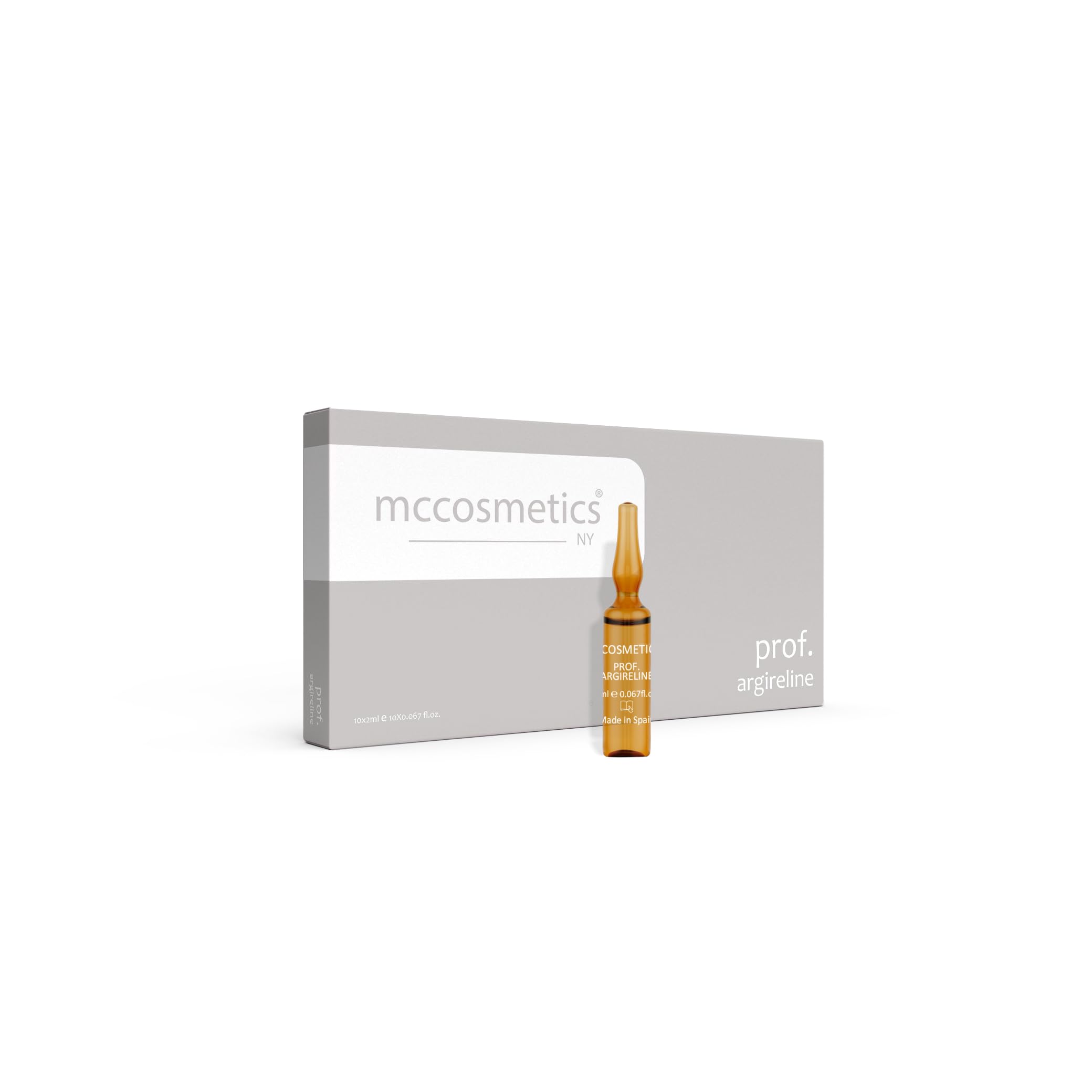 MCCosmeticsNY | Prof. Argireline & Leuphasil | Smoothing Solution for Expression Lines with 3% Argireline & 2% Leuphasil | 10 x 2ml Ampoules | Made in Spain