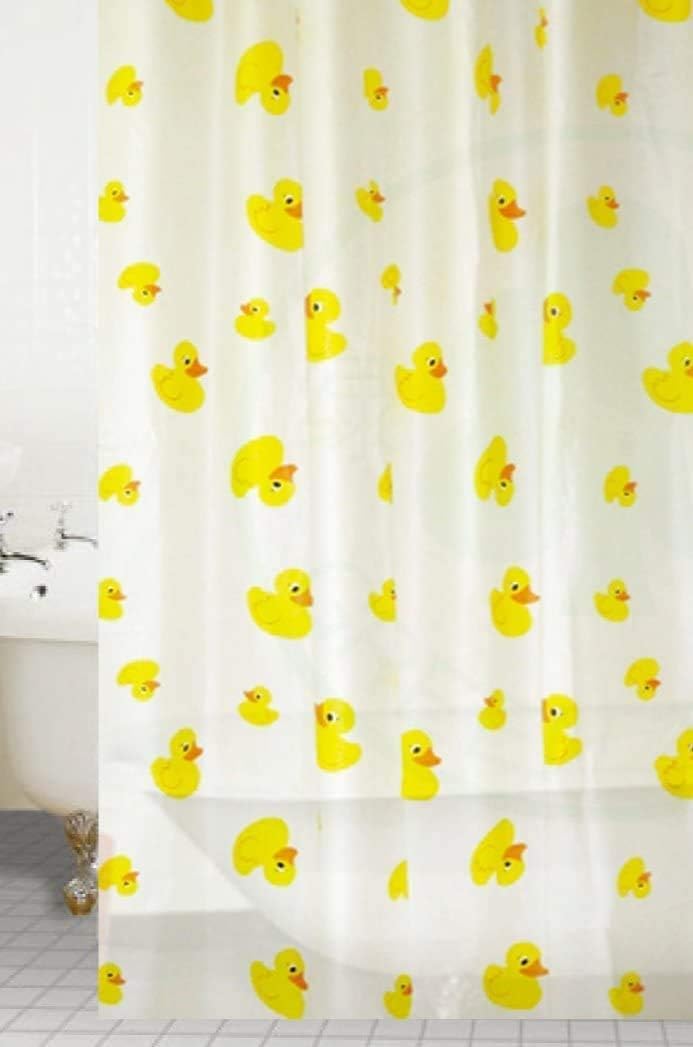 Kav Duck Premium Fully Waterproof Peva Shower Curtain With Hygiene And Clean Technology - 180X180cm / 72X72in - Design For Home And Hotel Bathroom Decor (Peva )