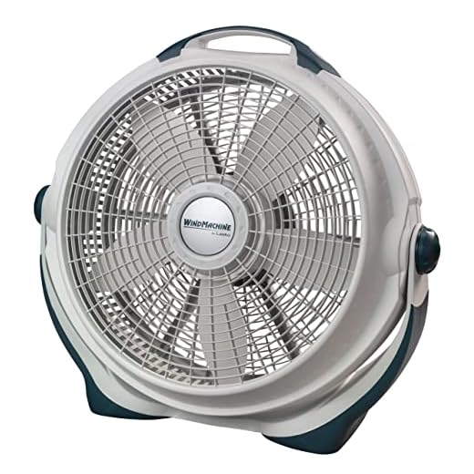 Lasko 3300 Wind Machine Air Circulator Portable High Velocity Floor Fans, for Indoor Home Cooling Breezes and, White Noise in Bedroom