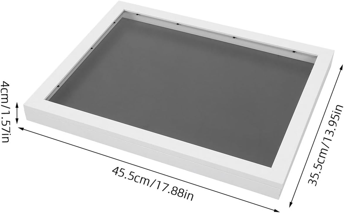 Sports Jersey Display Frame Shadow Box 14x18 Wooden Front Opening Shirt Frame for Football Basketball Baseball Uniform Collection and Wall Mount