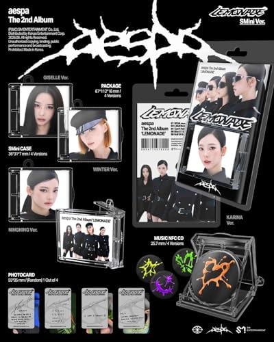 aespa LEMONADE Album [RANDOM SMini ver. (Smart Album)]+Pre Order Benefits+BolsVos Exclusive Idol-Inspired Digital Merches image 3