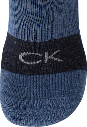 Image of Calvin Klein Mens No Show Socks - 6 Pack Soft Cotton Blend Cushioned Athletic Low Cut Socks for Men for Sports and Running
