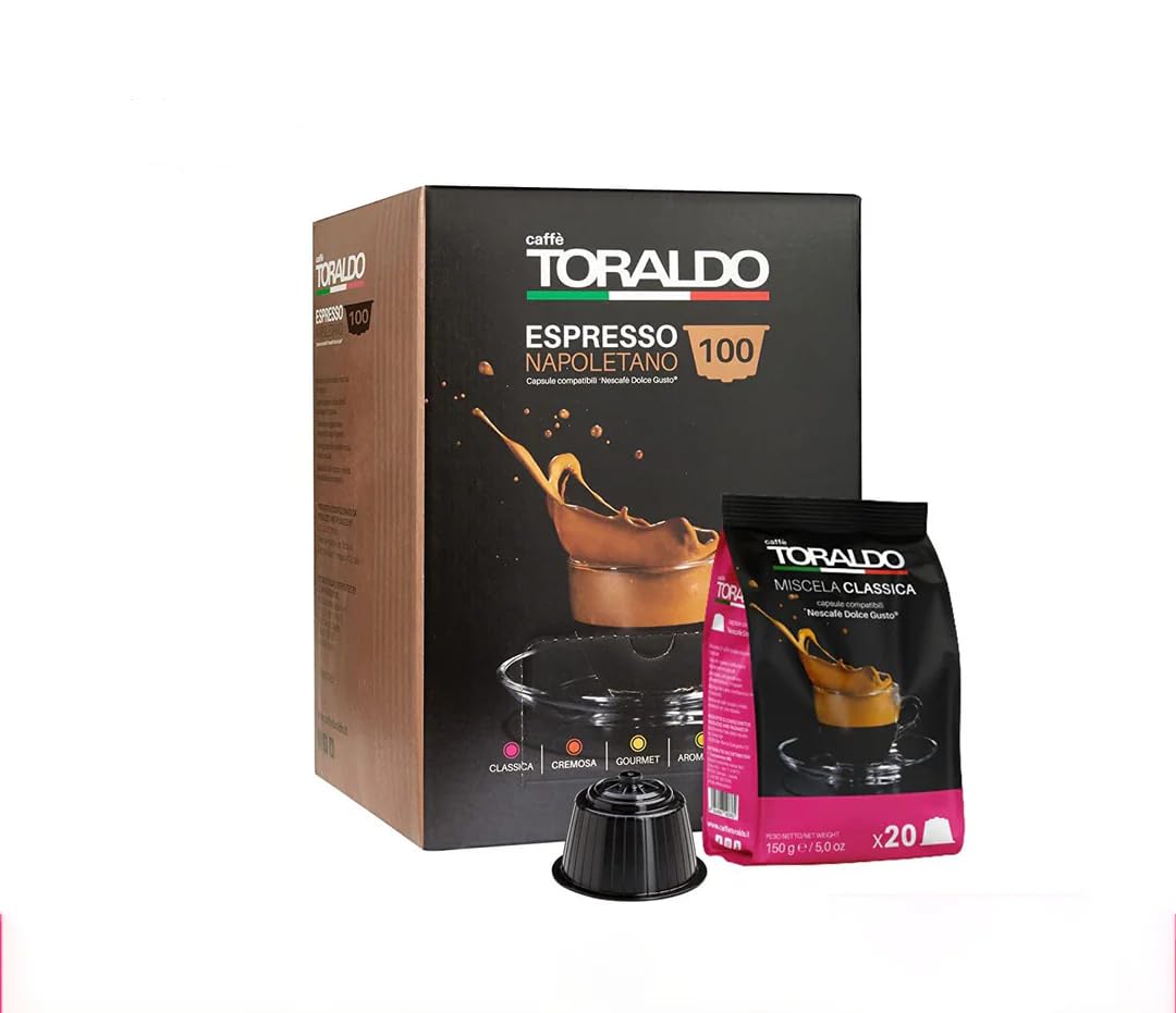 Caffe' Toraldo - Cápsulas compatibles Dolce Gusto Mezcla clásica (300)