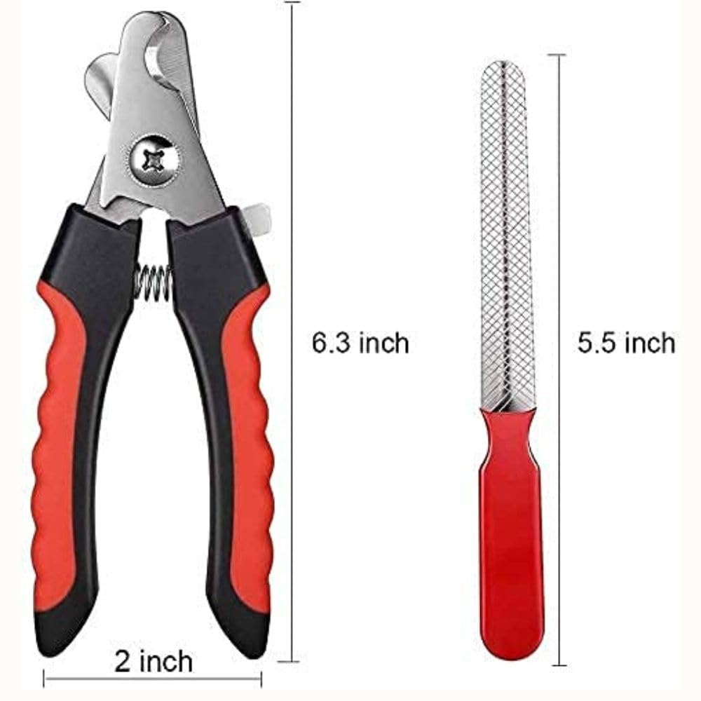 Pringo Pet Nail Clipper Kit | Stainless Steel Professional Nail Trimmer with Safety Guard & Ergonomic Handle | Durable Nail Cutting Tool Dogs and Cats | Pack of 1 1