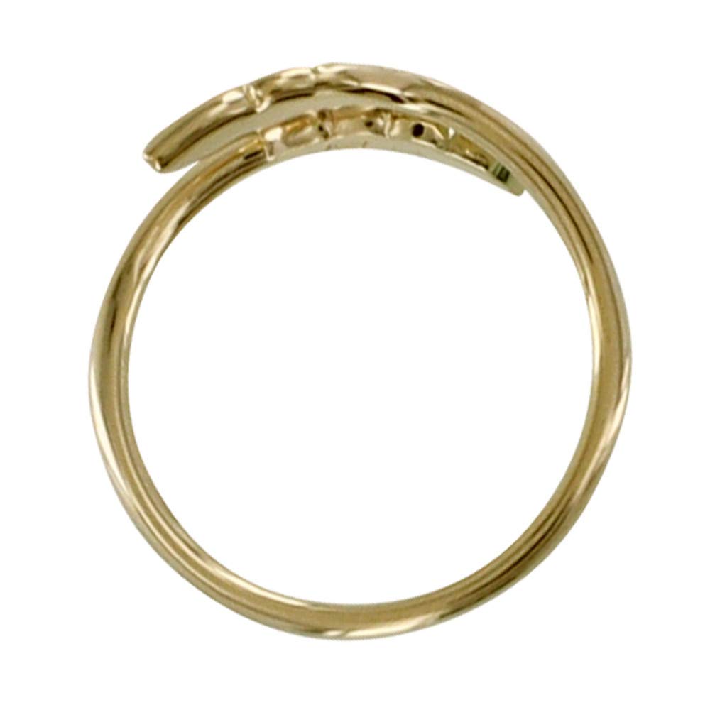 LES POULETTES BIJOUX - Bague Plaqué Or Double Plume