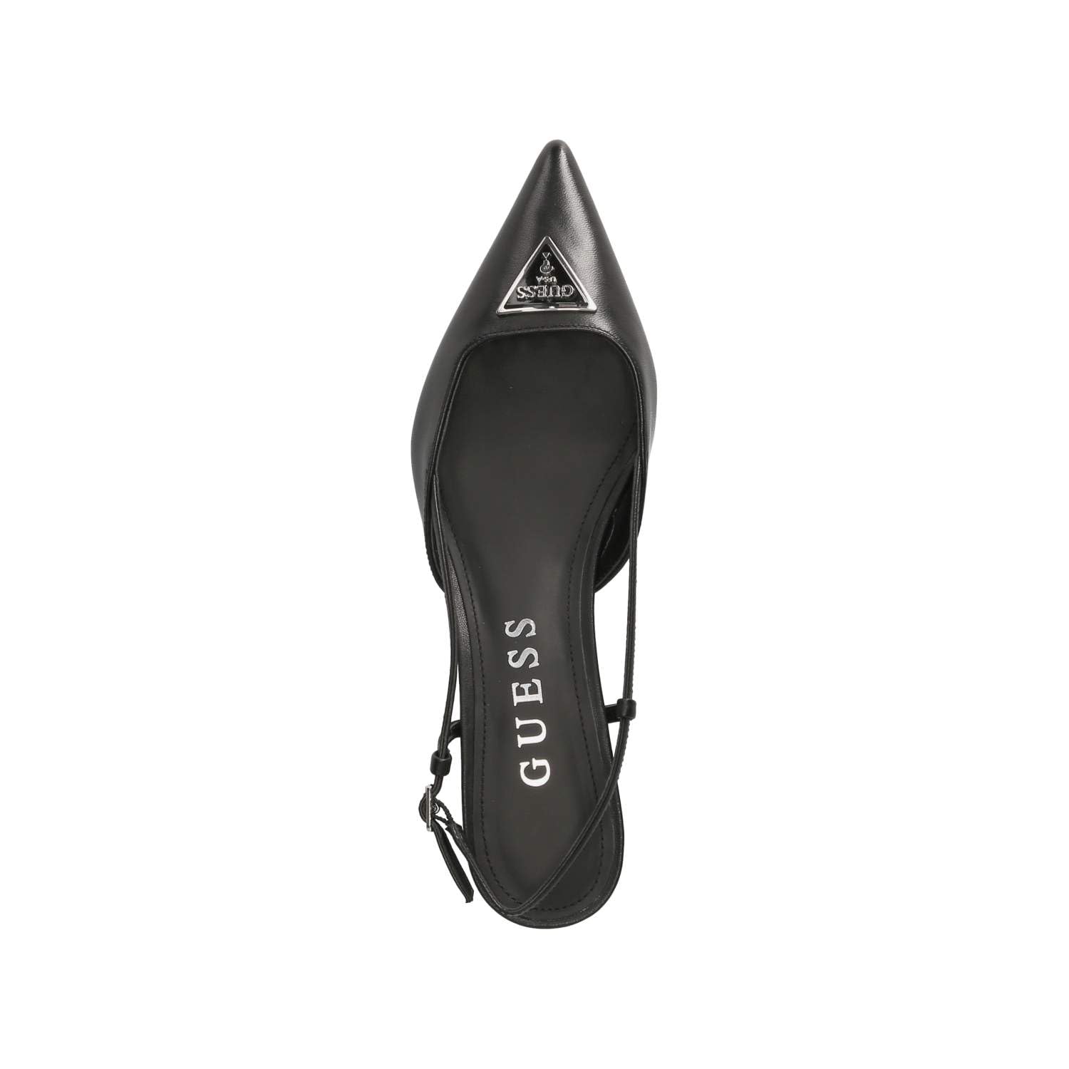 GUESS Décolleté Punta Jesson TC 40 Pelle Black DS25GU01 FLPJESLEA05