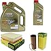 Produktbild Filter Set Inspektionspaket 6 Liter Motoröl Castrol EDGE Titanium FST 5W-30 LL MANN-FILTER Luftfilter Ölfilter