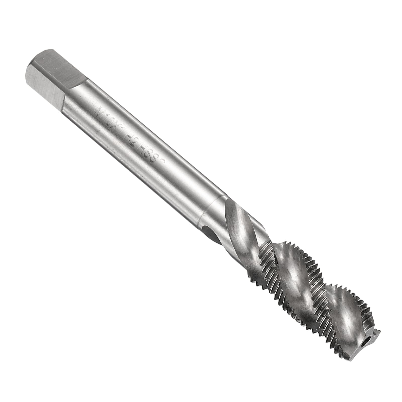 QUARKZMAN Maschio A Spirale M10 x 1 H2 Metrico Maschio Per Filettatura A Macchina, Non Rivestito Utensile Per Filettatura Riparazione, Acciaio Rapido M2 (HSS)