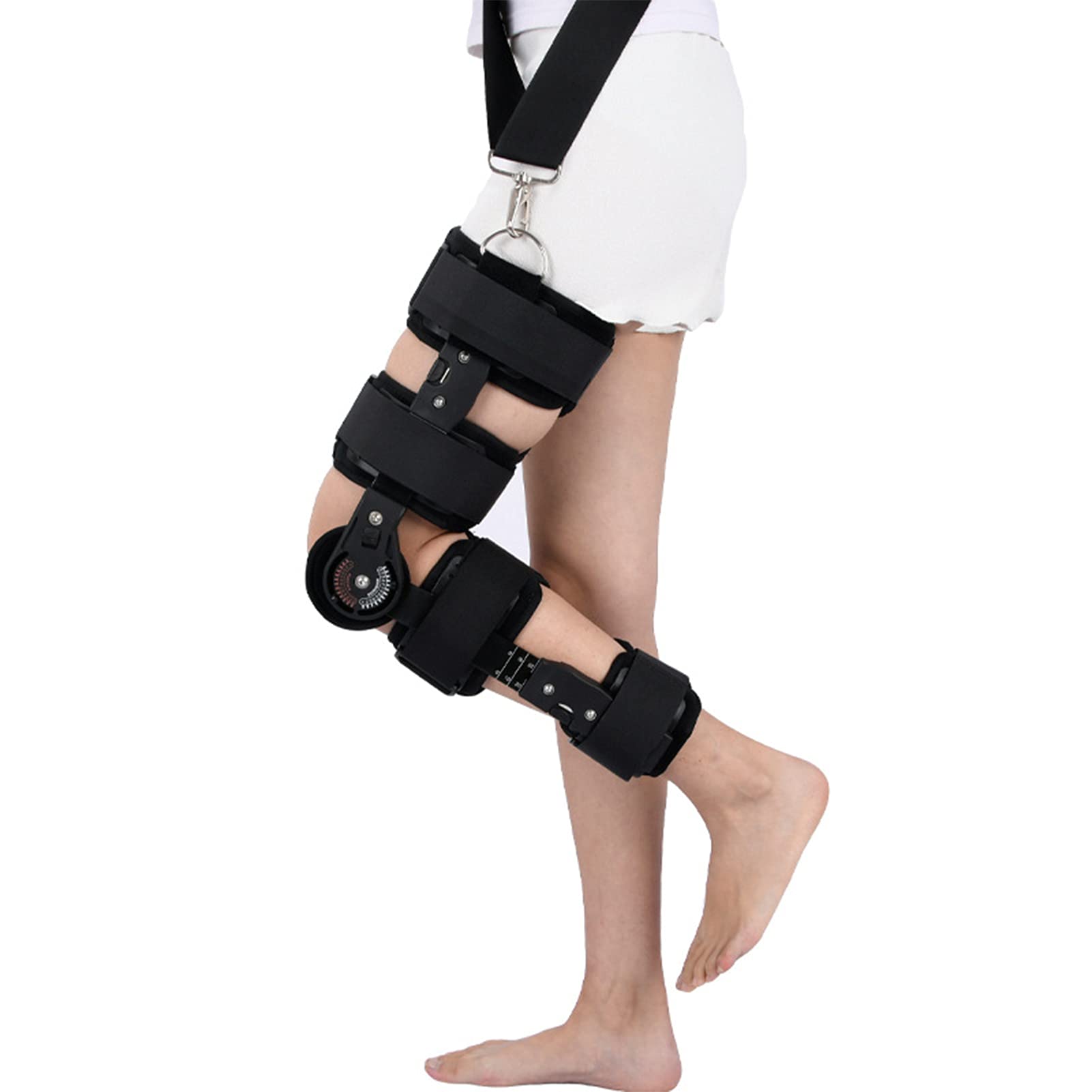 WDSOPK Hinged ROM Knee Brace Adjustable Knee Immobilizer Support ACL, MCL And PCL for Knee Injury Of Arthritis Or Fracture