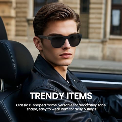 Cyxus Vintage Polarized Sunglasses for Men Retro Oval Frame UV Protection Sun Glasses2