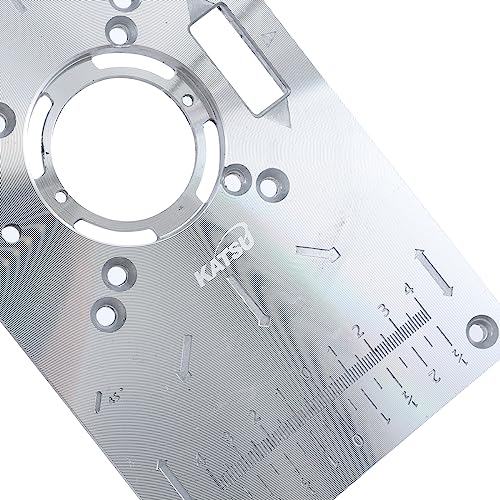 KATSU FIT-BAT 18V Brushless Cordless Wood Trimmer Laminator Router Joiners Tool with 3 Collets, Plunge Base, Aluminum Router Table Insert Plate and Router Guide Bushing Set, No Battery and Charger 8 KATSU FIT-BAT 18V Brushless Cordless Wood Trimmer Laminator Router Joiners Tool with 3 Collets, Plunge Base, Aluminum Router Table Insert Plate and Router Guide Bushing Set, No Battery and Charger - Image 8