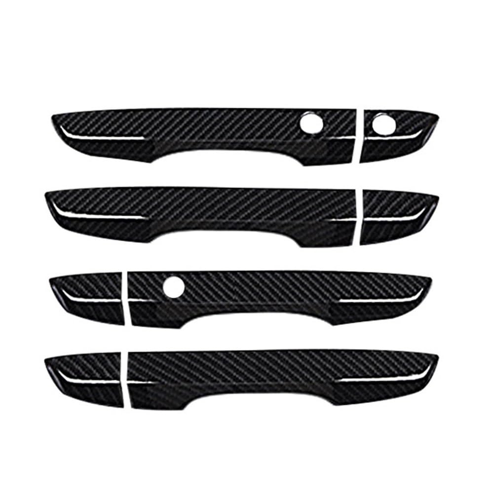Ymyyqw Cabon Fiber Car Outer Door Handle 4Pcs Car Door Handle Covers With Keyless Entry Exterior Handles For Civic 10Th 2016 2017 2018 2019
